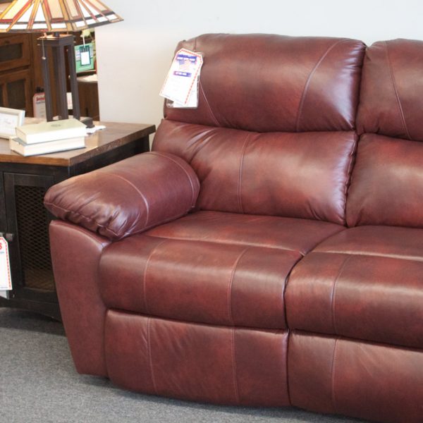Comfort Plus Top Grain Leather Sectional detial