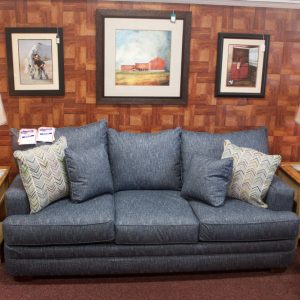 Deep Comfortable Big Blue Living Room Set sofa