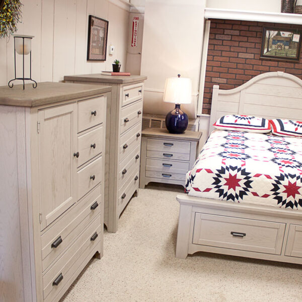 Farmhouse Style bedset with high dresser