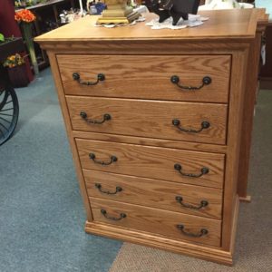 Oak chest, full extension drawers, made in america
