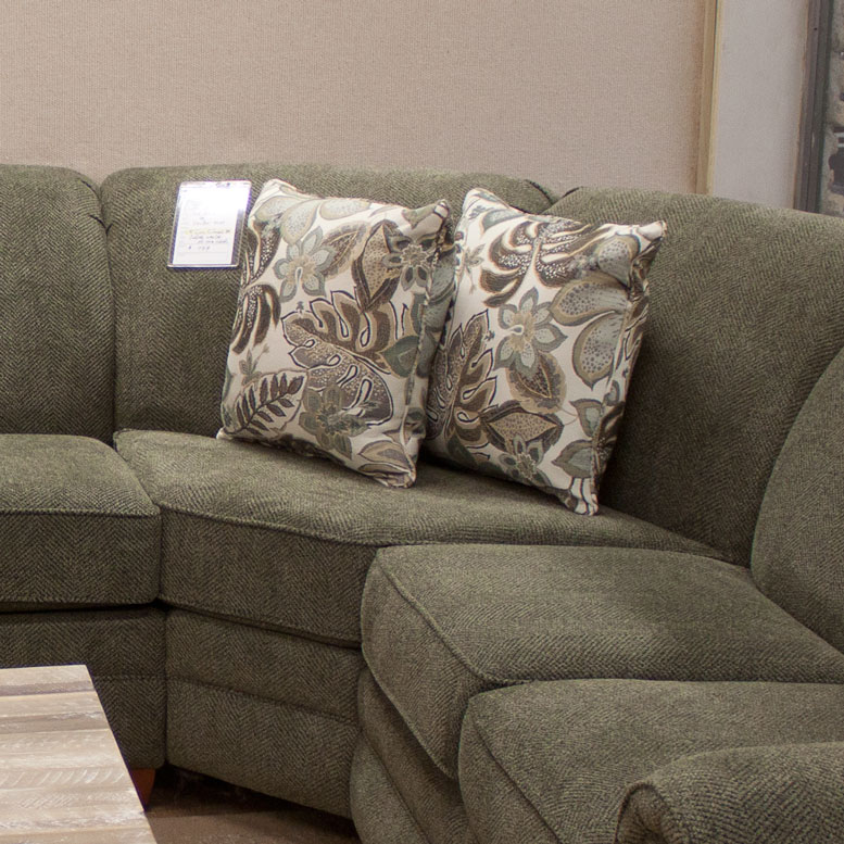 Sectional With Curved Corner Wedge, Curved Corner Sofa