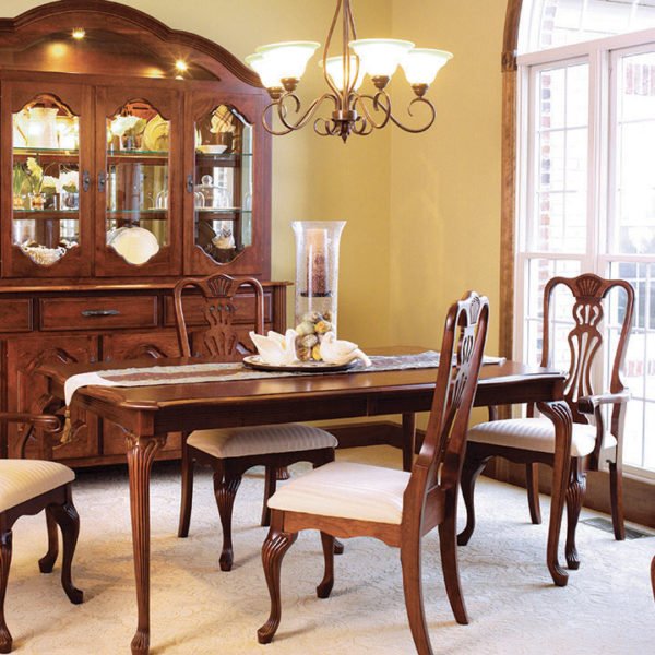 Classic solid cherry dining room set. Incredible attention to detail.