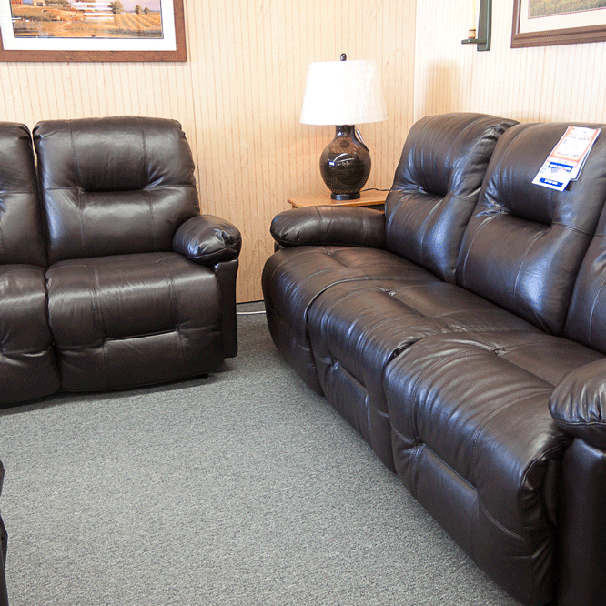 Top Grain Leather Reclining Living Room Set | Baci Living Room
