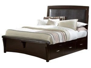 transitions showing under bed storage and padded headboard